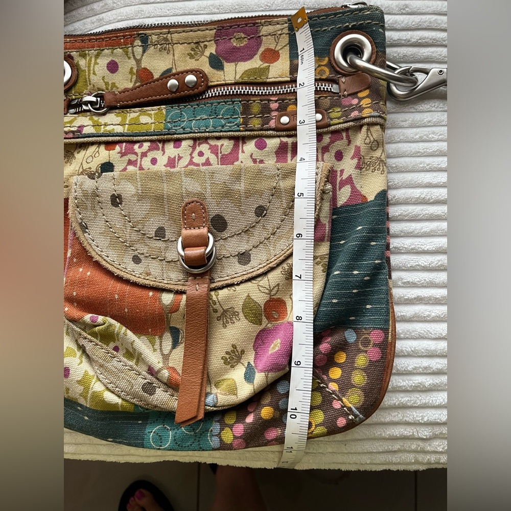 Fossil Unique Patchwork Cloth Purse - image 5